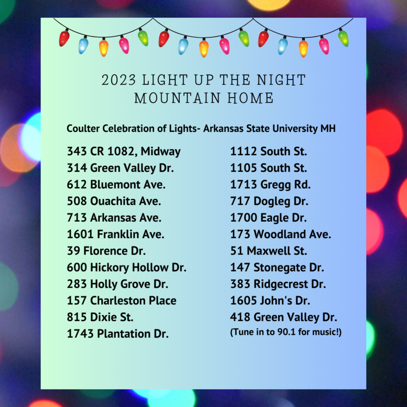 Light Up The Night Mountain Home Christmas Lights Mountain Home